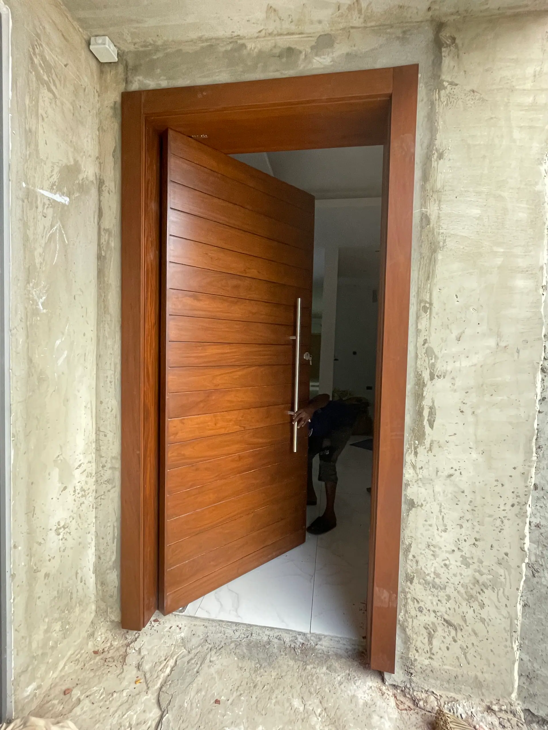 Pivot door made by Nova Doors in Accra, Ghana (photo 17 of 31)