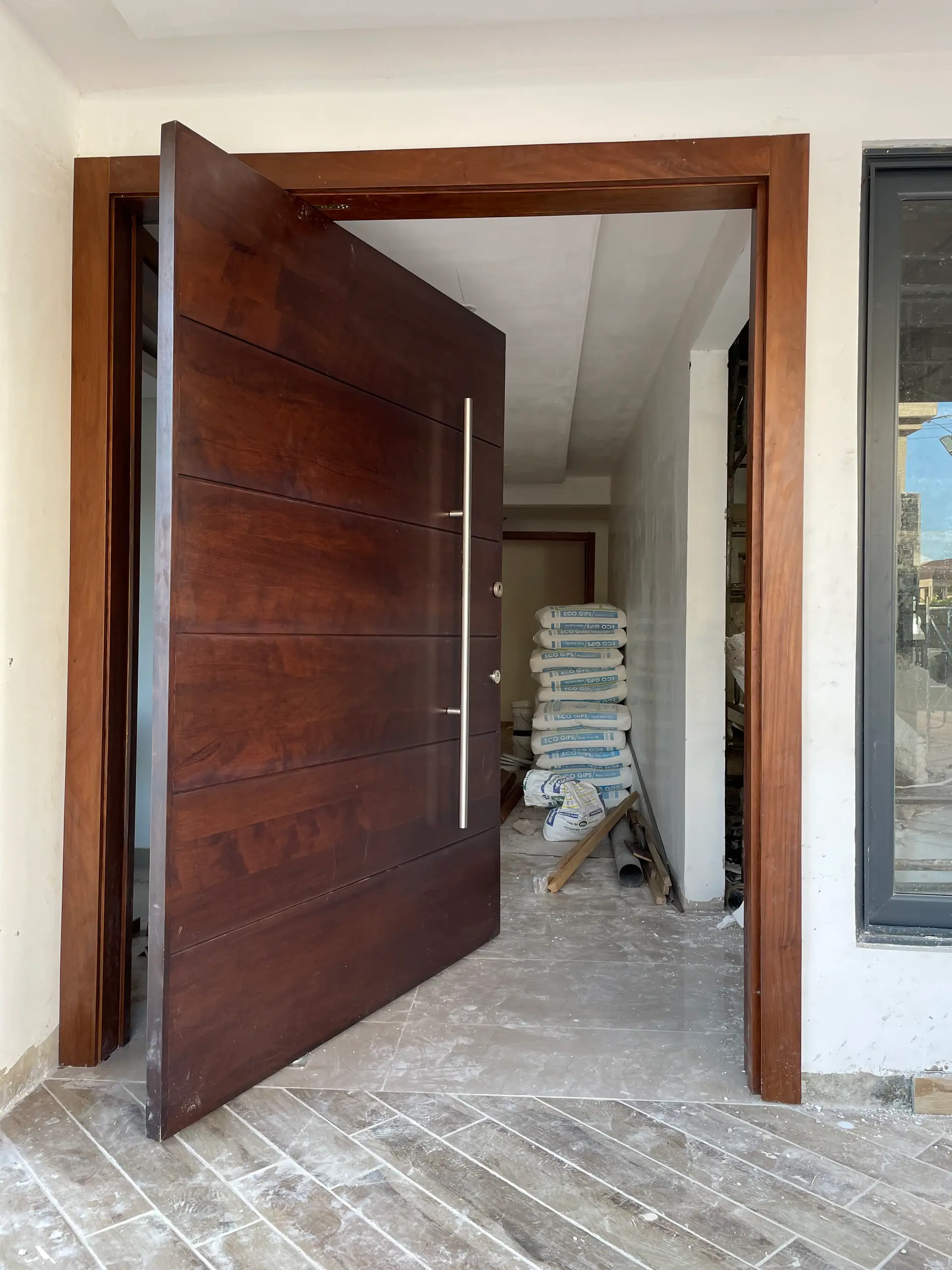 Pivot door made by Nova Doors in Accra, Ghana (photo 19 of 31)