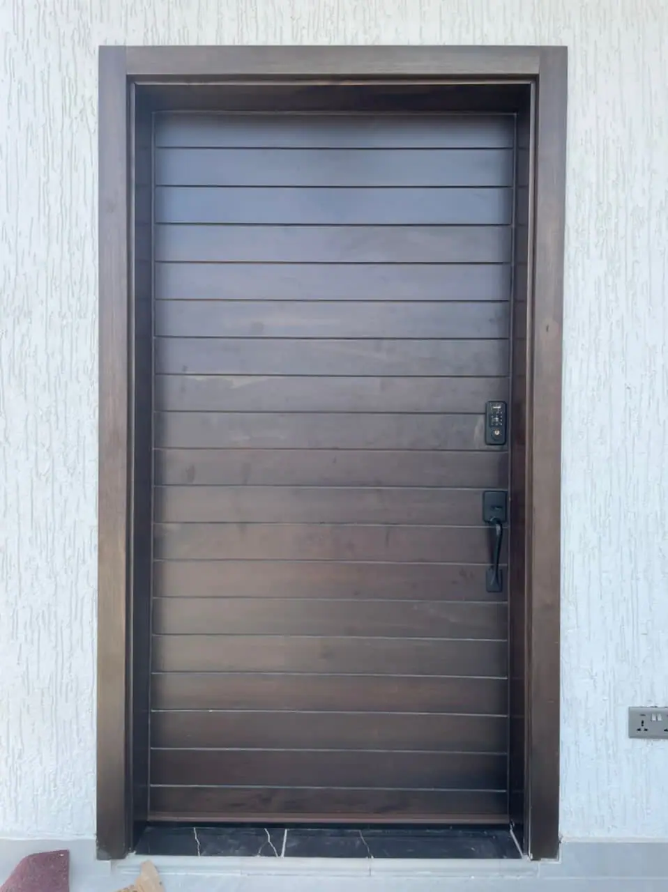 Solid wood door made by Nova Doors in Accra, Ghana (photo 2 of 13)