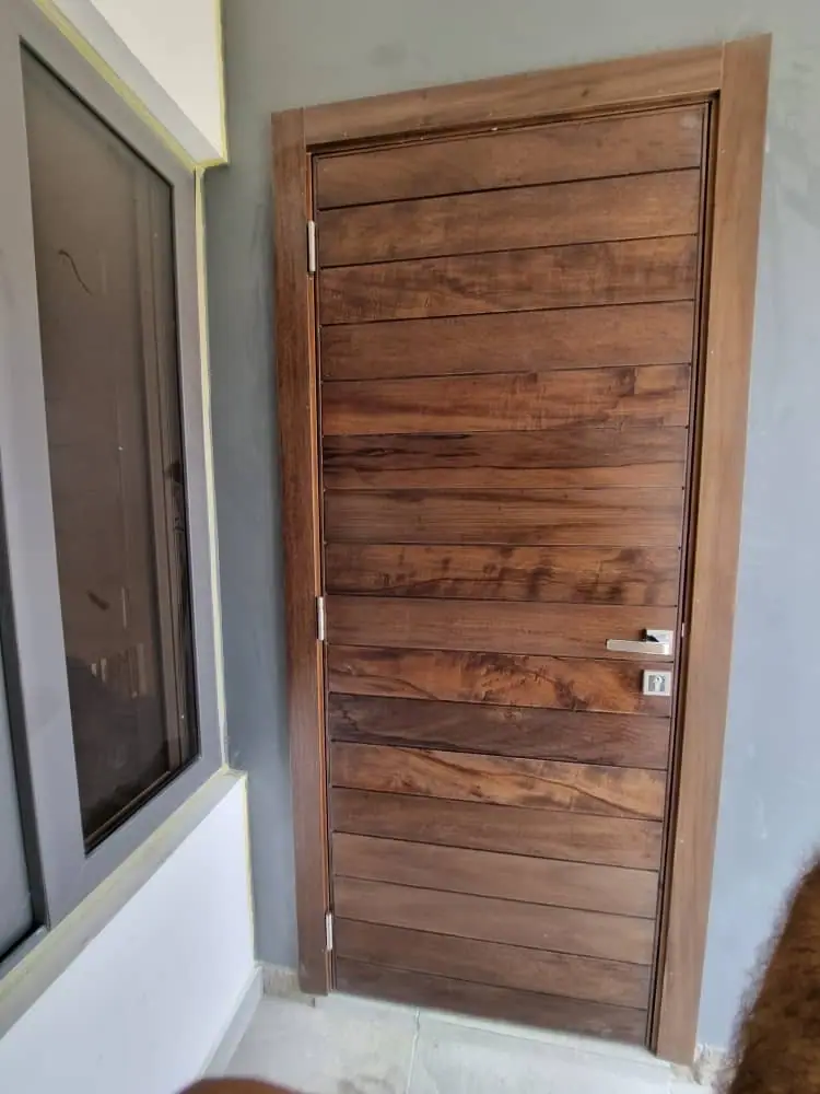 Solid wood door made by Nova Doors in Accra, Ghana (photo 7 of 13)