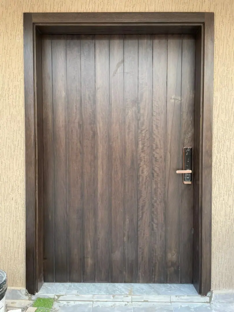 Solid wood door made by Nova Doors in Accra, Ghana (photo 9 of 13)