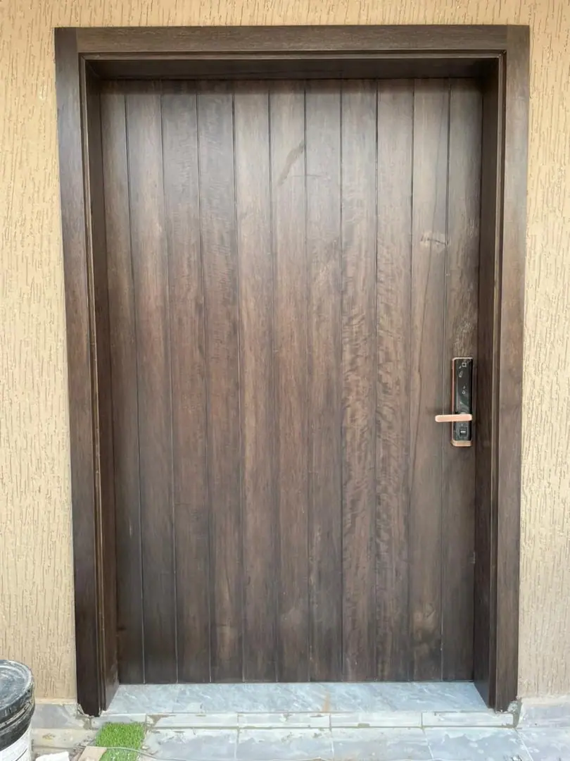 Solid wood door made by Nova Doors in Accra, Ghana (photo 11 of 13)